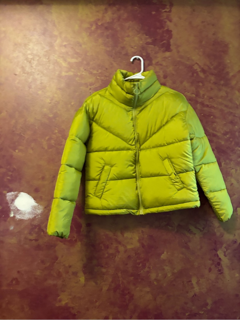 Fashion Nova Lime Green Puffer Jacket